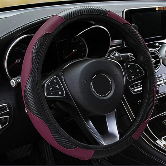 Breathable Leather Steering Wheel Cover