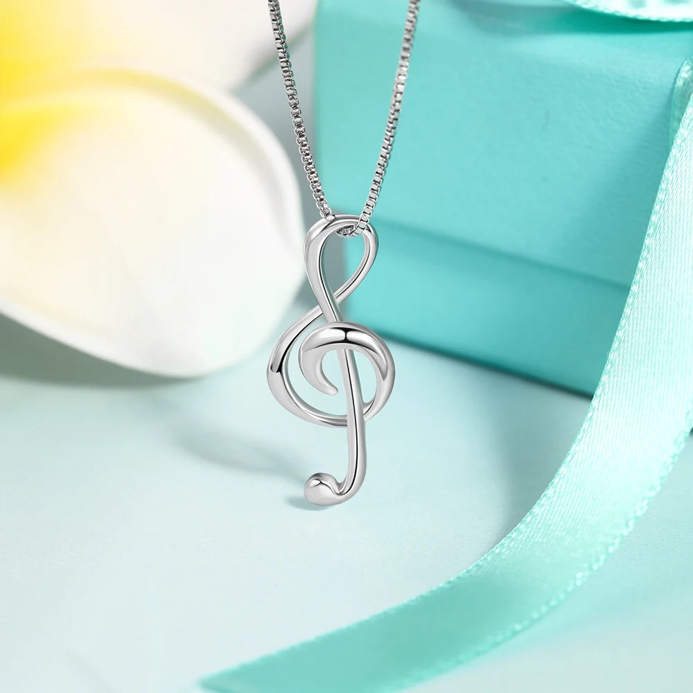 Elegant Musical Note Necklace