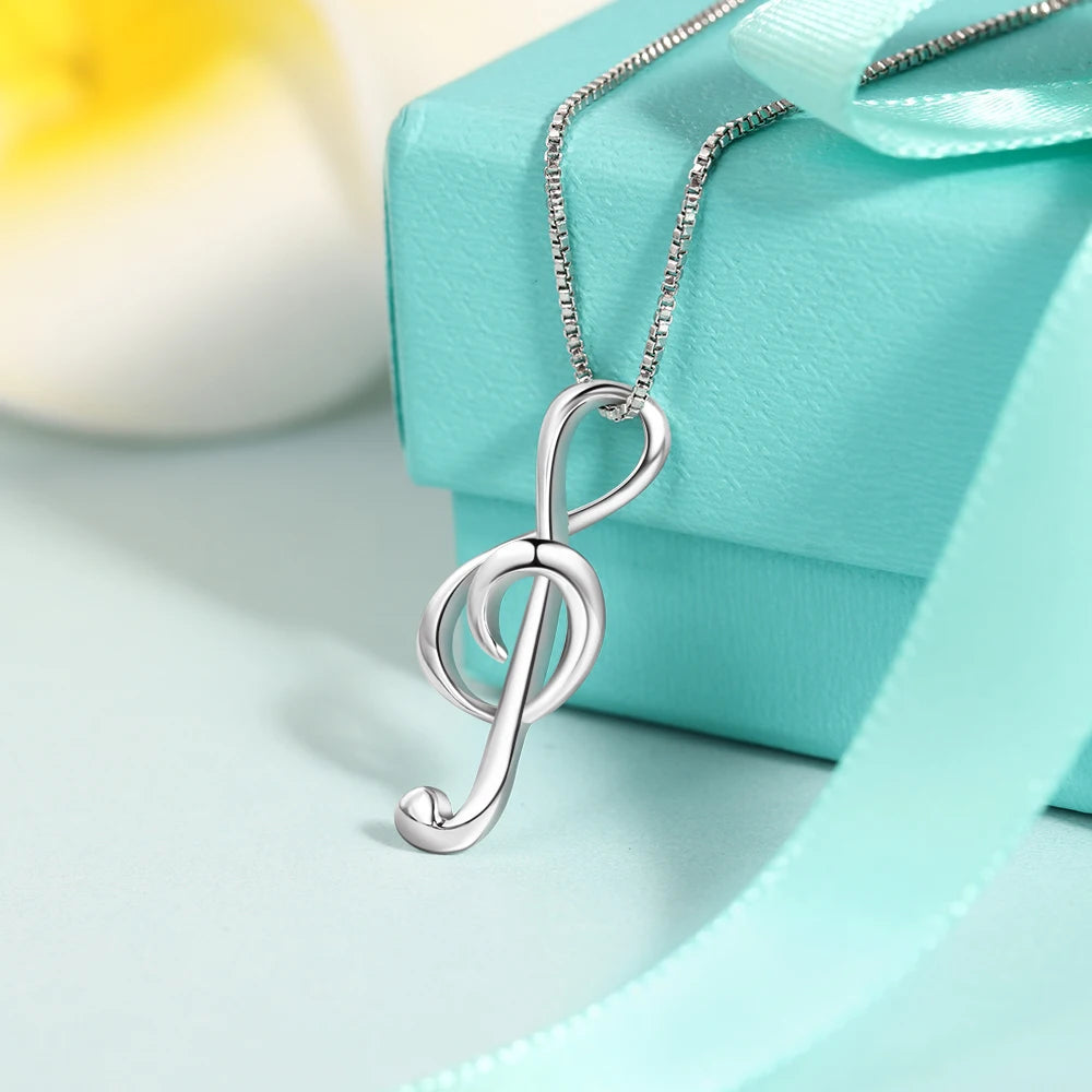 Elegant Musical Note Necklace