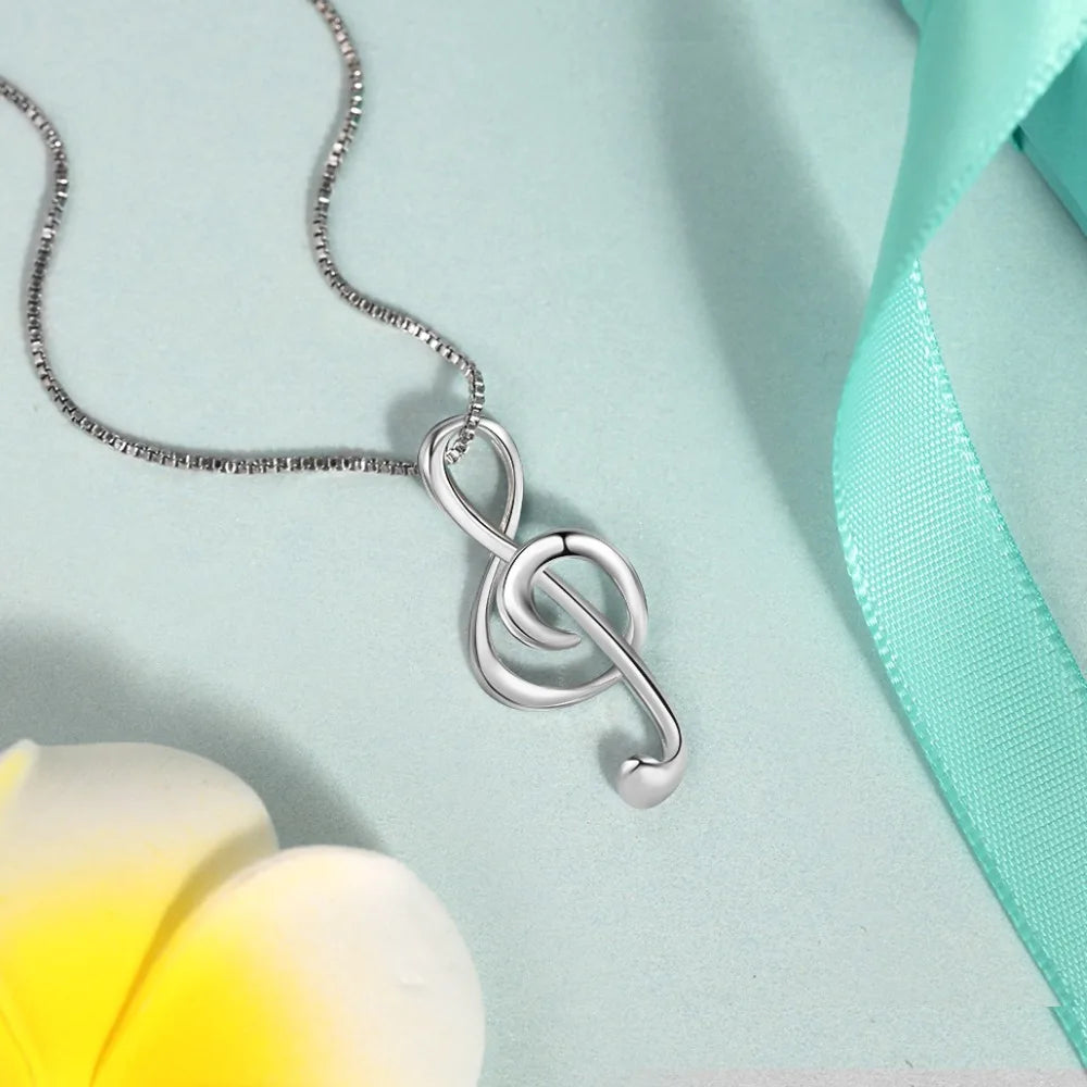 Elegant Musical Note Necklace