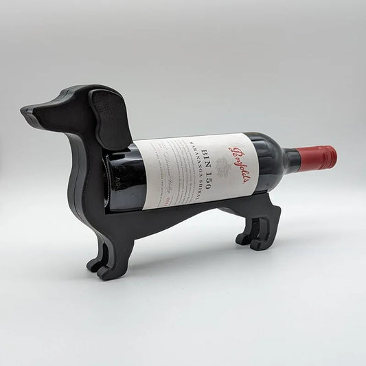 Novelty Dachshund Wine Rack – Adorable Dog-Shaped Bottle Holder