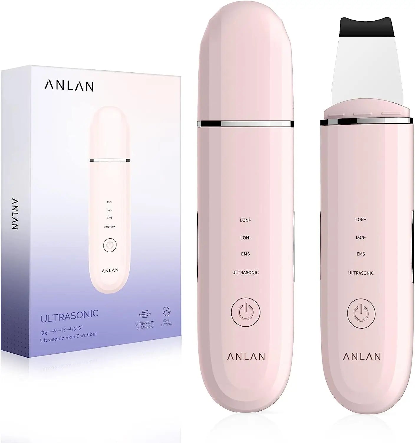 ANLAN Ultrasonic Skin Scrubber Deep Cleaning Limpieza Facial Pore Spatula EMS Facial Lifting Ultrasonic Peeling Skin Care Tool