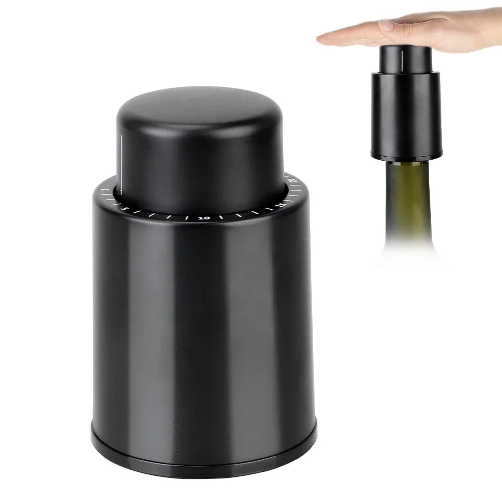 Vacuum Wine Bottle Stopper | Airtight Sealing & Freshness Preservation for Red Wine & Champagne
