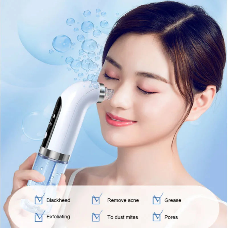 2024 Black Pore Vacuum Cleaner Electric Micro Bubble Cleanser USB Charging Beauty Instrument Skin Care Tool